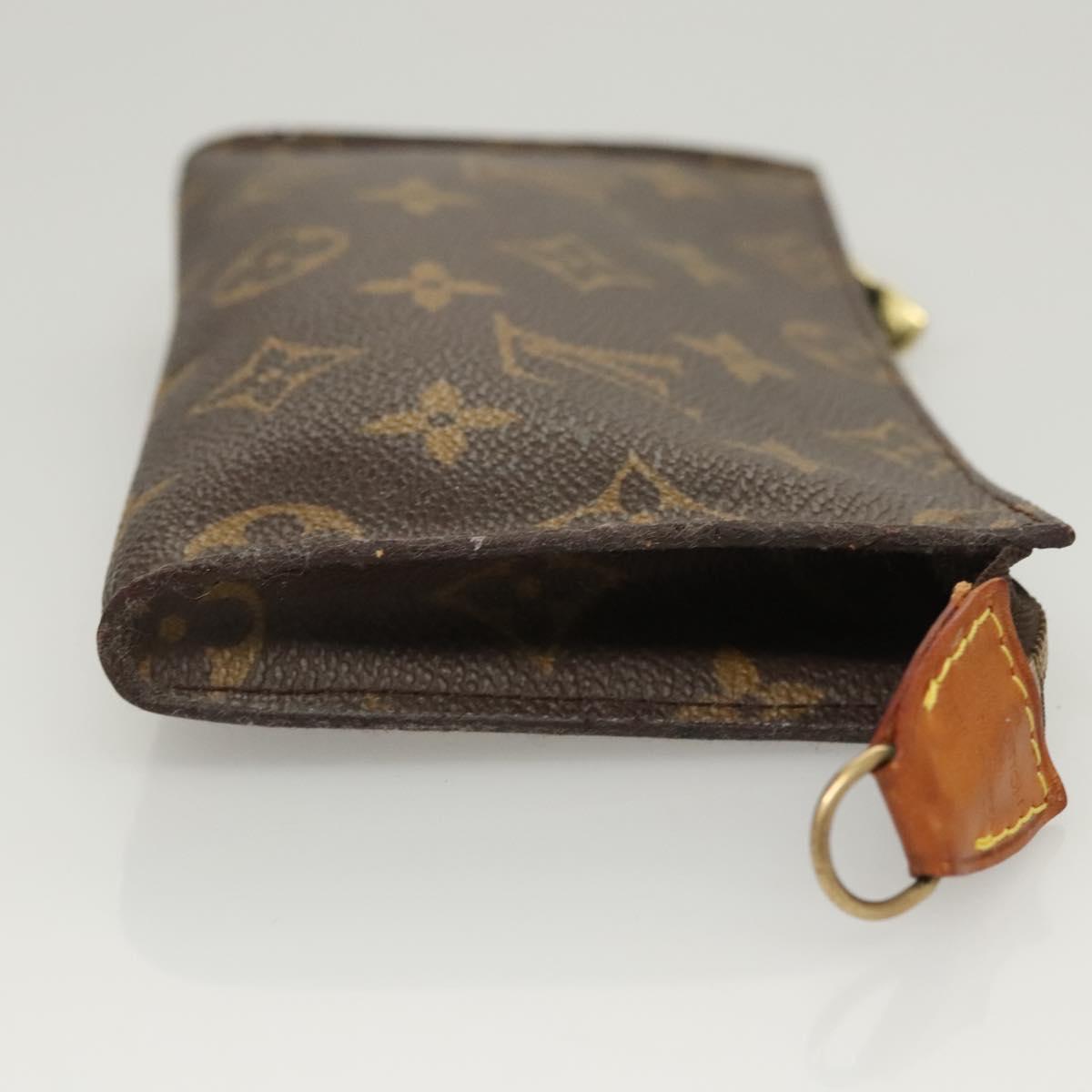 LOUIS VUITTON Monogram Bucket PM Accessory Pouch LV Auth 121169
