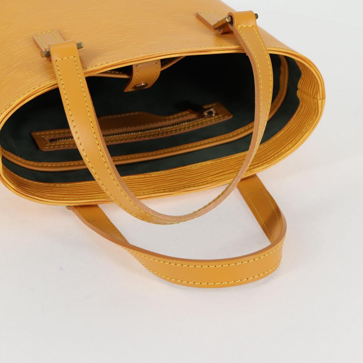 LOUIS VUITTON Epi Vavin PM Tote Bag SPO 2way Yellow LV Auth 121180V