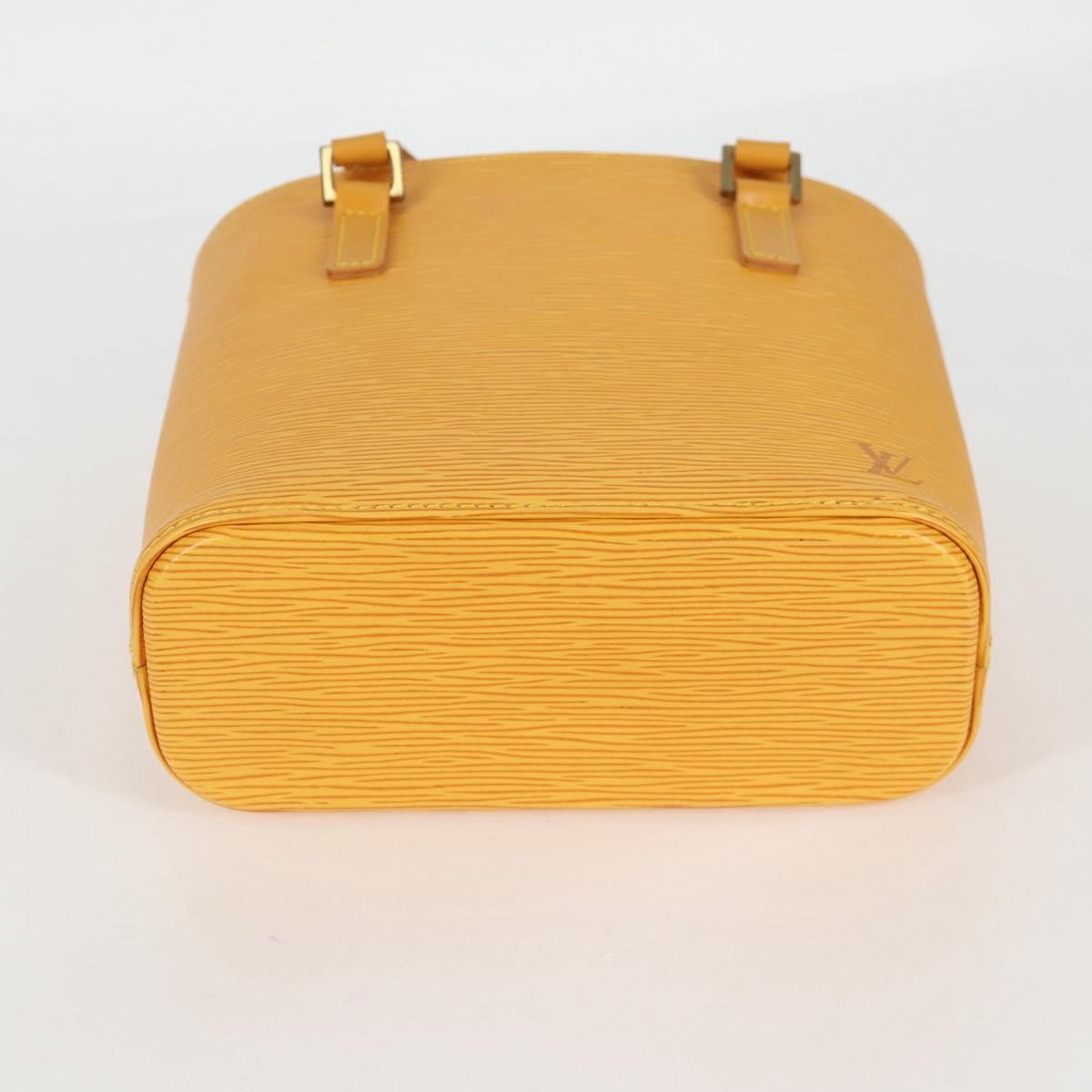 LOUIS VUITTON Epi Vavin PM Tote Bag SPO 2way Yellow LV Auth 121180V