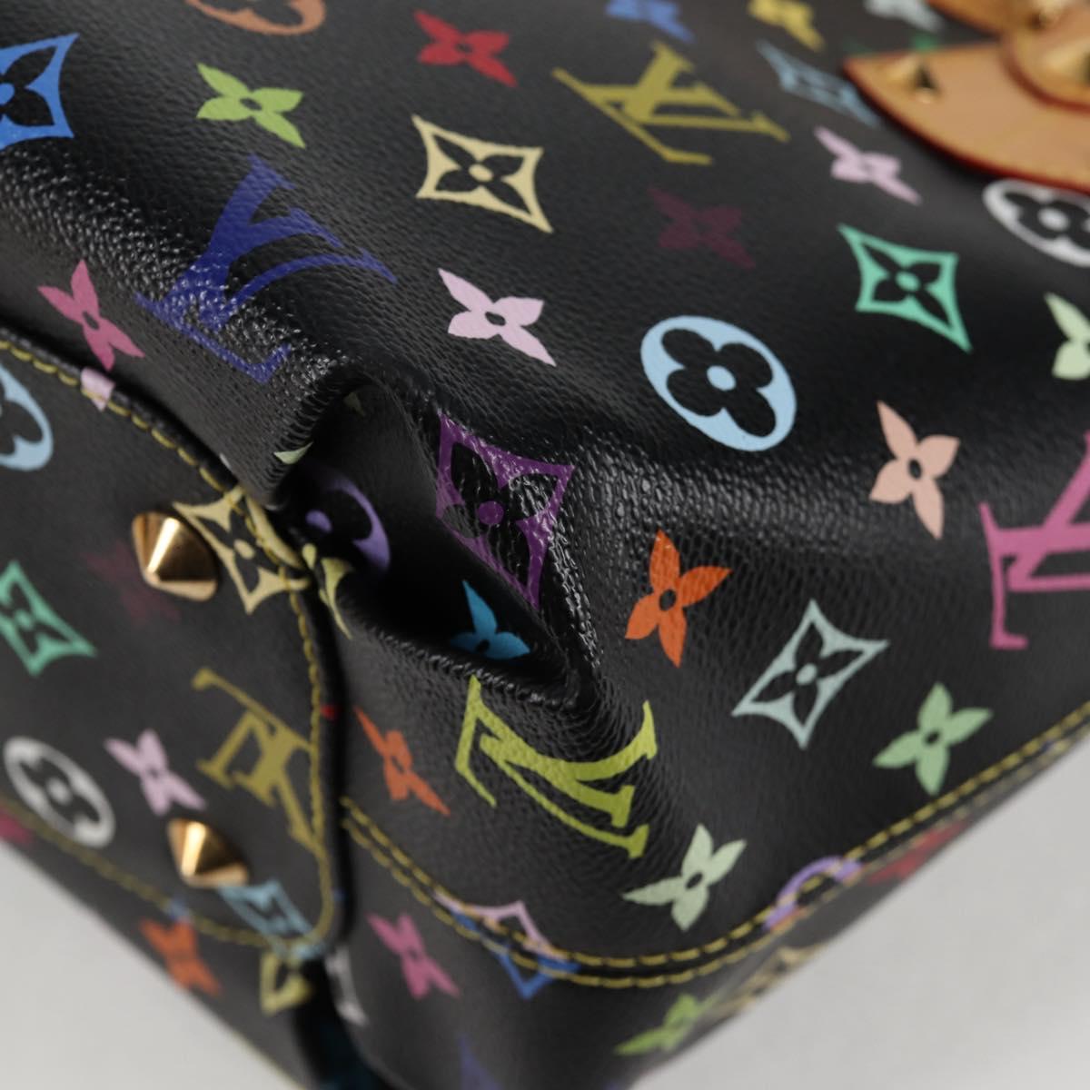 LOUIS VUITTON Monogram Multicolor Annie MM Bag Black M40308 LV Auth 121188SAV