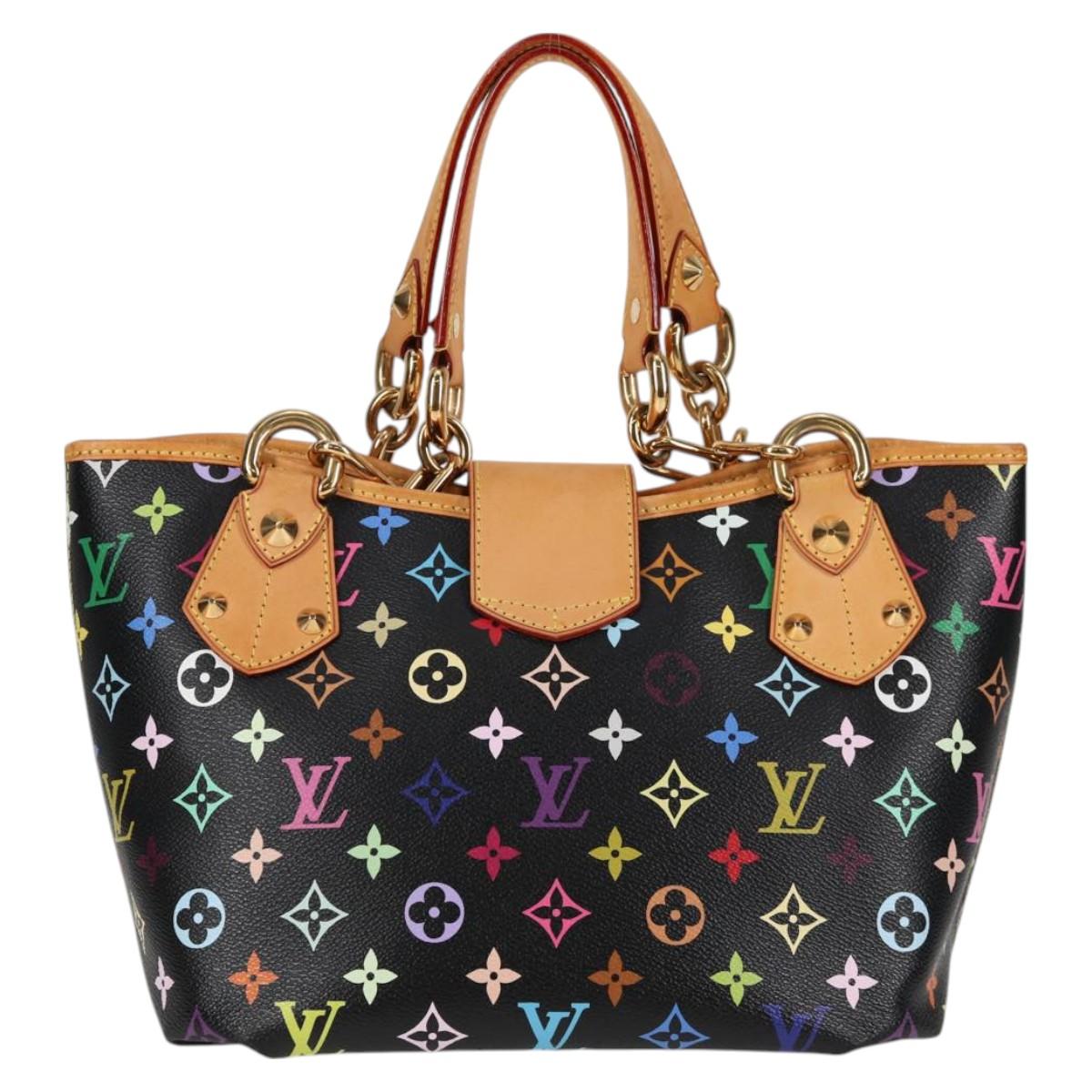 LOUIS VUITTON Monogram Multicolor Annie MM Bag Black M40308 LV Auth 121188V