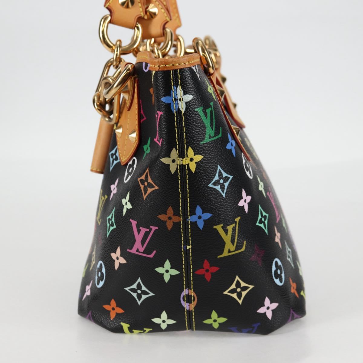 LOUIS VUITTON Monogram Multicolor Annie MM Bag Black M40308 LV Auth 121188SAV