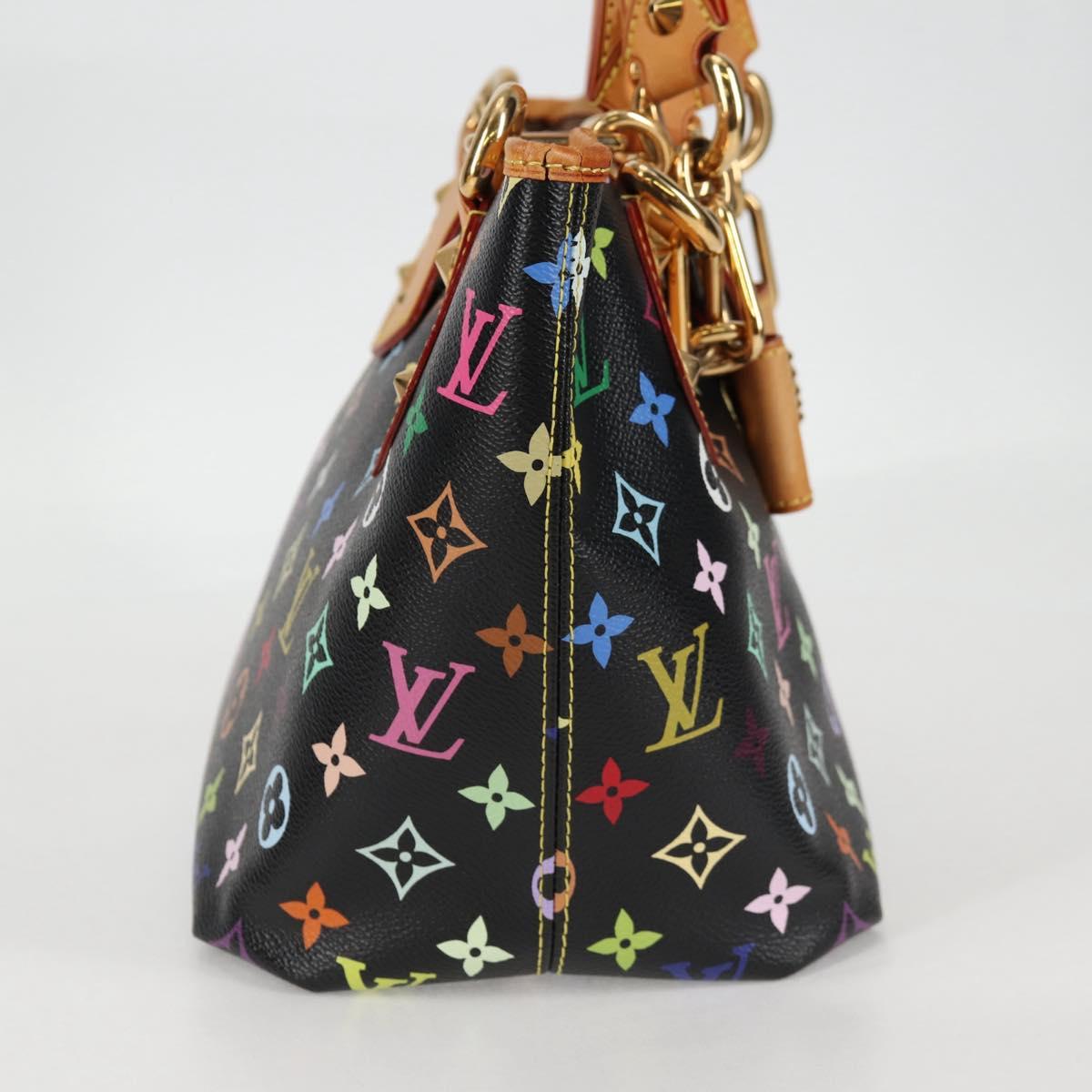 LOUIS VUITTON Monogram Multicolor Annie MM Bag Black M40308 LV Auth 121188SAV