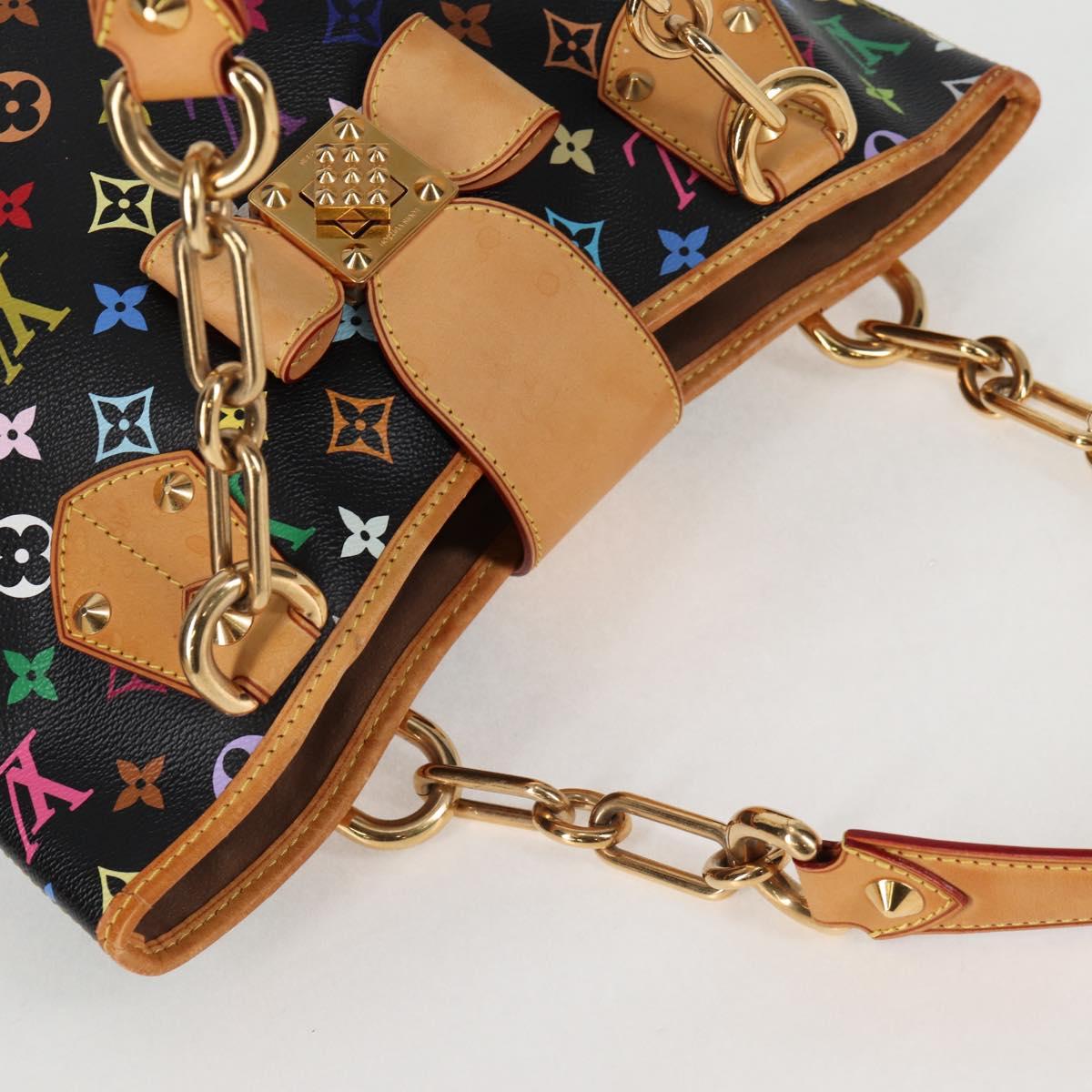 LOUIS VUITTON Monogram Multicolor Annie MM Bag Black M40308 LV Auth 121188SAV