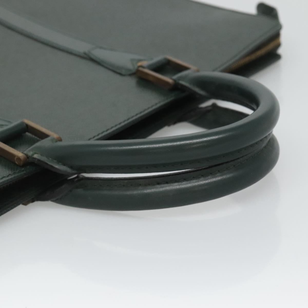 LOUIS VUITTON Taiga Porte Documents Rozan Bag Ardoise M30052 LV Auth 121200