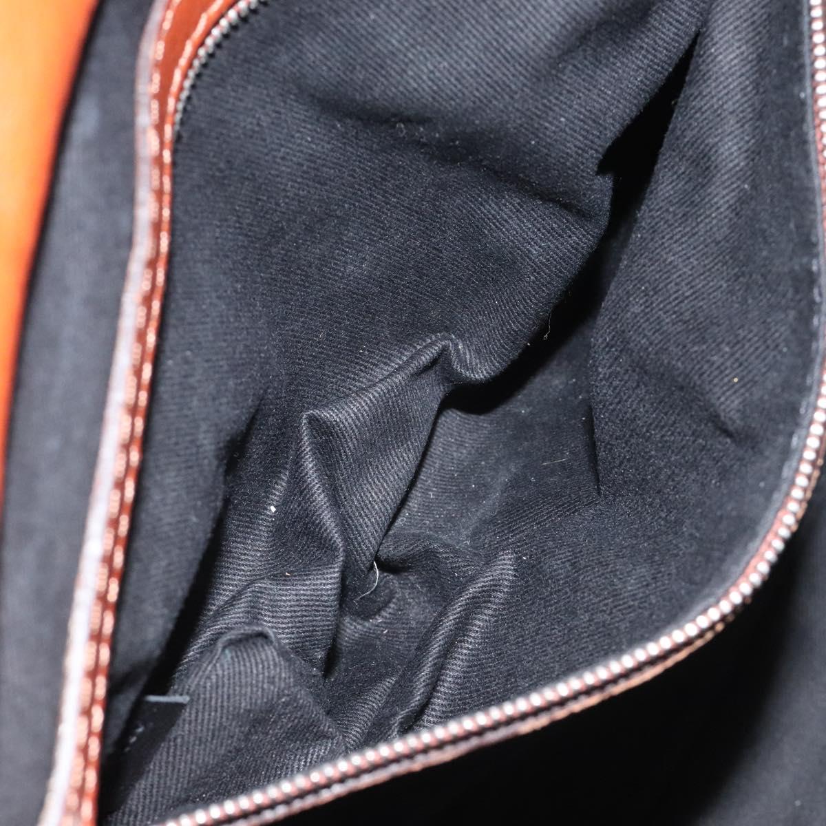 Chloe Tote Bag Leather Brown Auth 121219