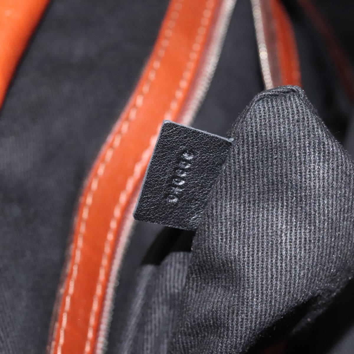 Chloe Tote Bag Leather Brown Auth 121219