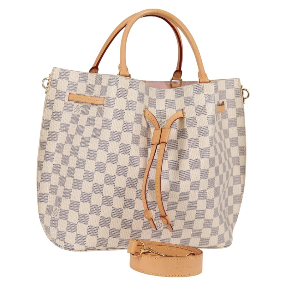 LOUIS VUITTON Damier Azur Giroratta Hand Bag N41579 LV Auth 121229M