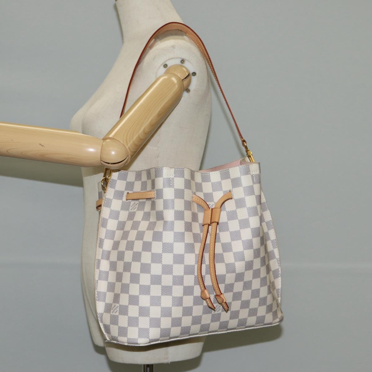 LOUIS VUITTON Damier Azur Giroratta Hand Bag N41579 LV Auth 121229M