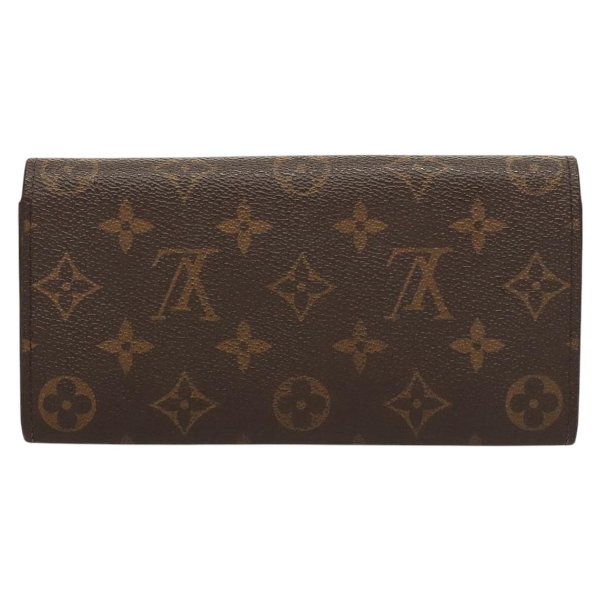LOUIS VUITTON Monogram Portefeuille Emilie Wallet Pink M60697 LV Auth 121244