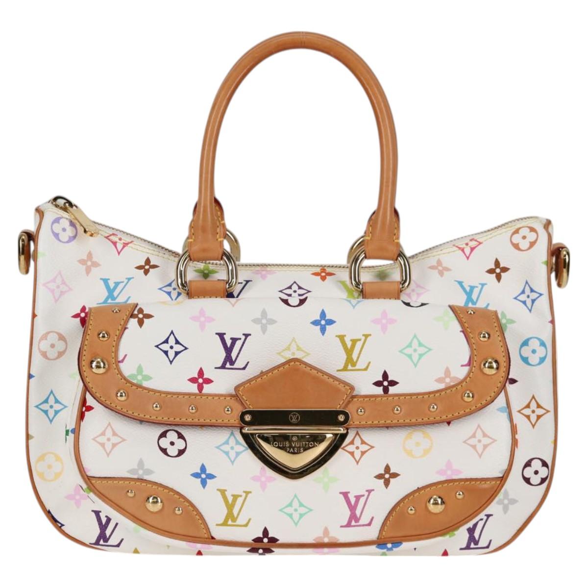 LOUIS VUITTON Monogram Multicolor Rita Bag 2way White M40125 LV Auth 121279V