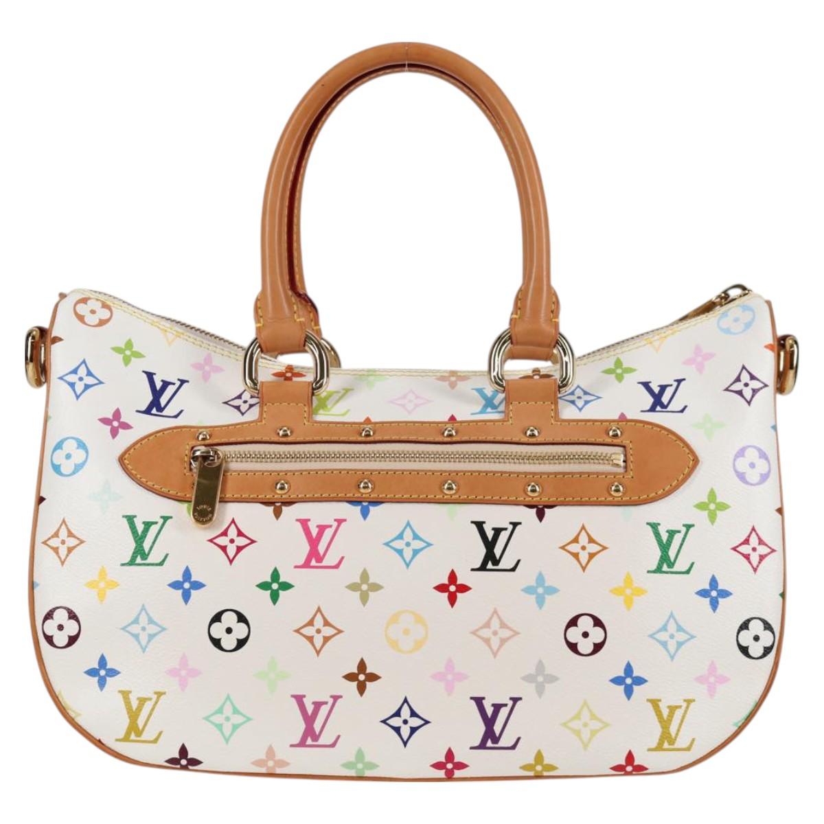 LOUIS VUITTON Monogram Multicolor Rita Bag 2way White M40125 LV Auth 121279V