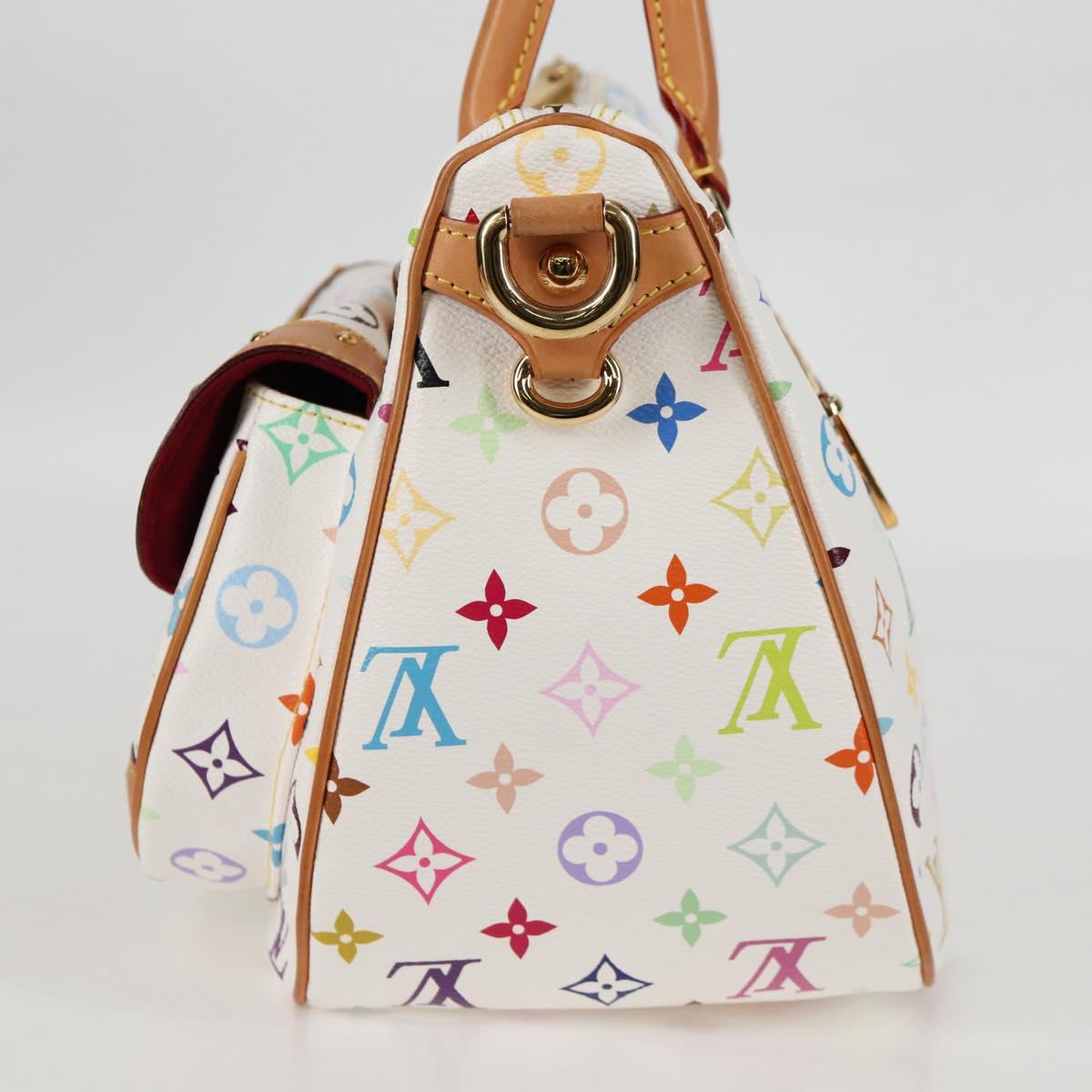 LOUIS VUITTON Monogram Multicolor Rita Bag 2way White M40125 LV Auth 121279V