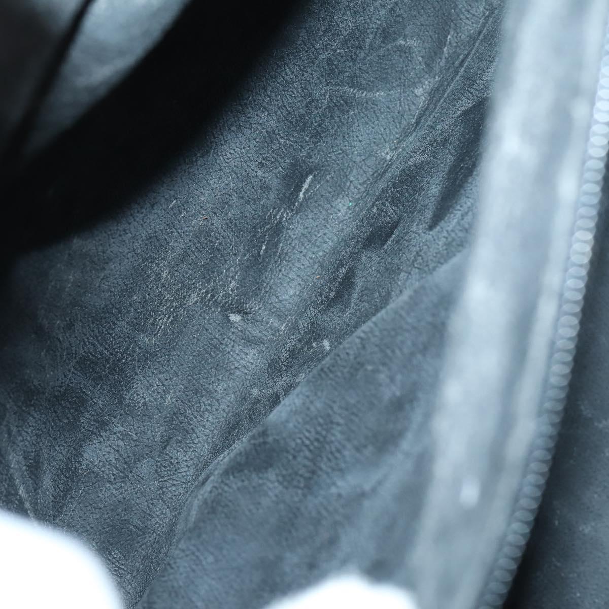 GUCCI GG Canvas Boston Bag Black Gold Auth 121312