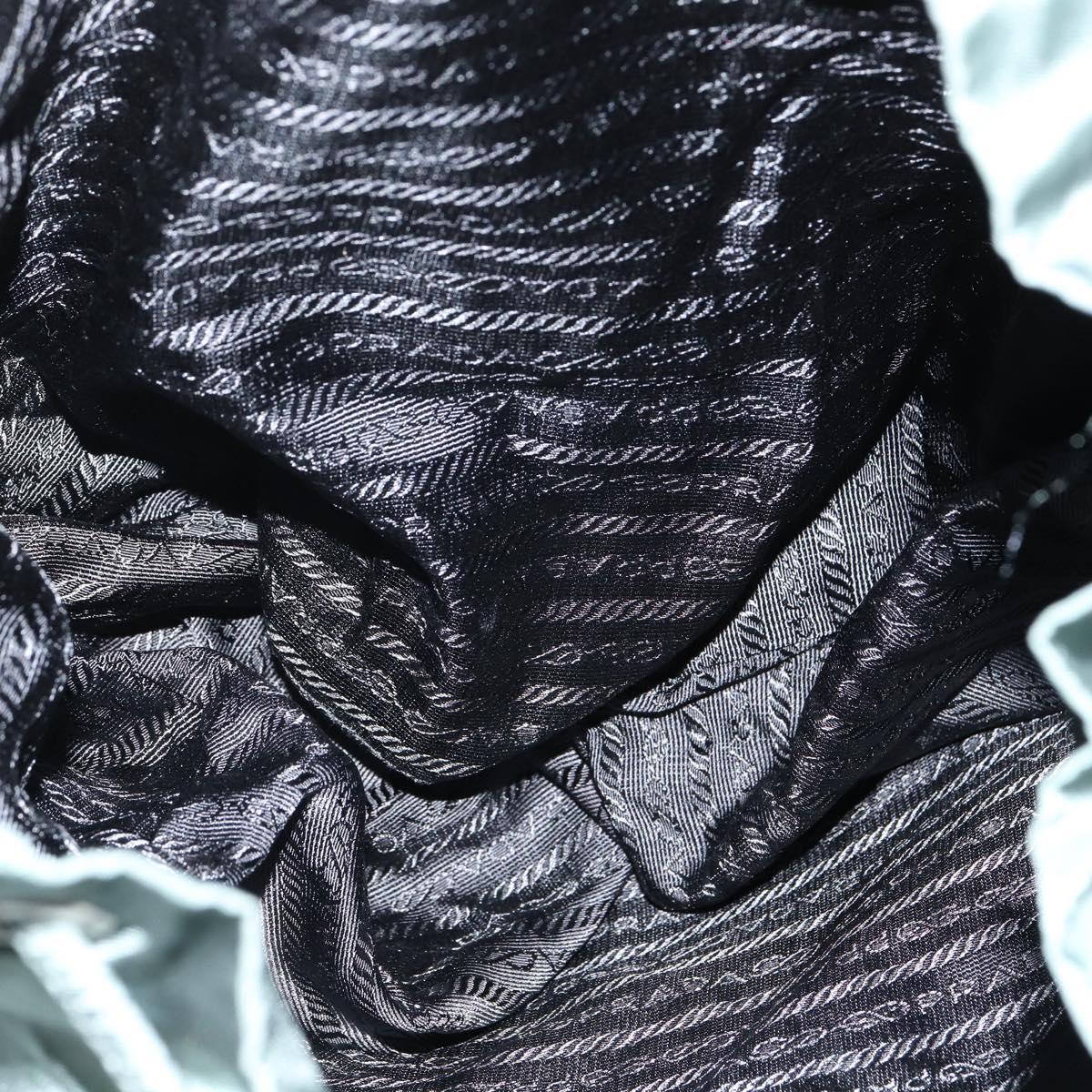 PRADA Backpack Nylon Khaki Silver Auth 121319