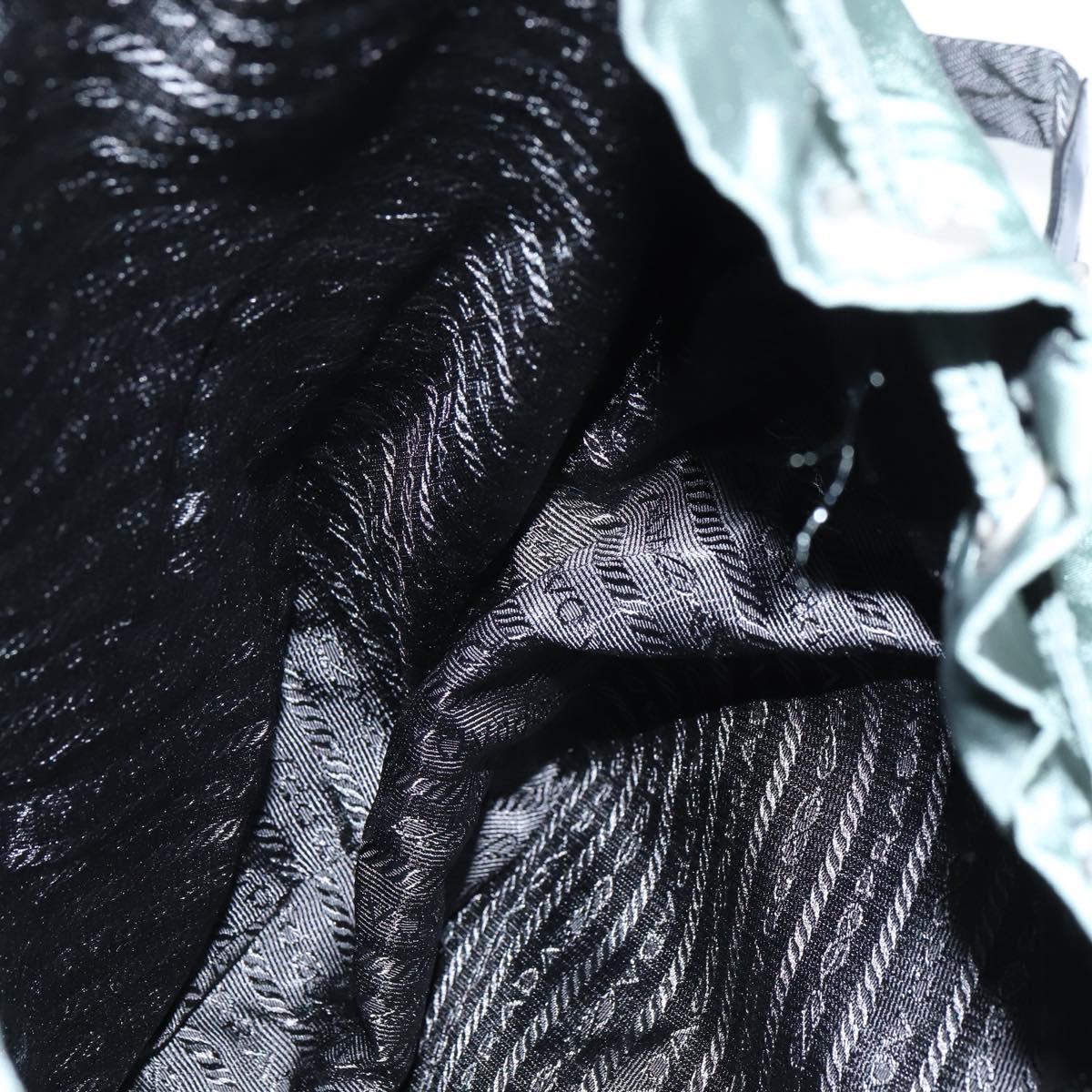 PRADA Backpack Nylon Khaki Silver Auth 121319