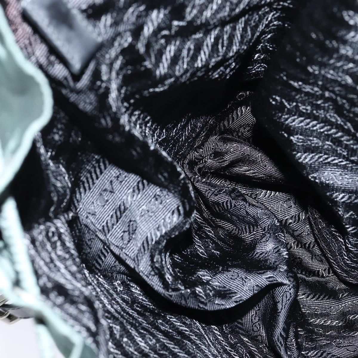 PRADA Backpack Nylon Khaki Silver Auth 121319