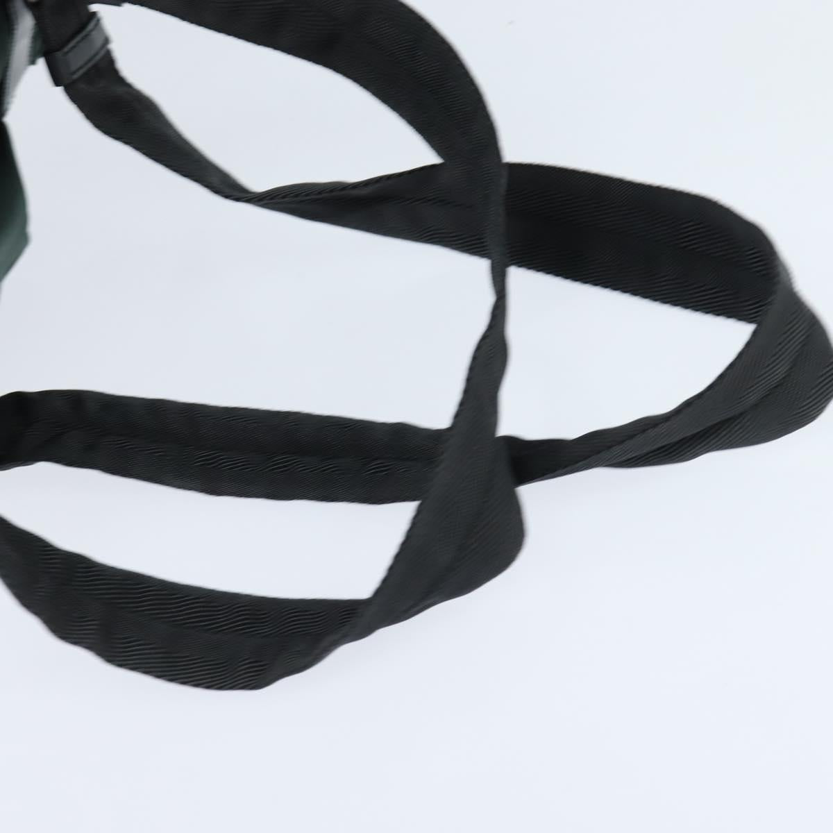 PRADA Backpack Nylon Khaki Silver Auth 121319