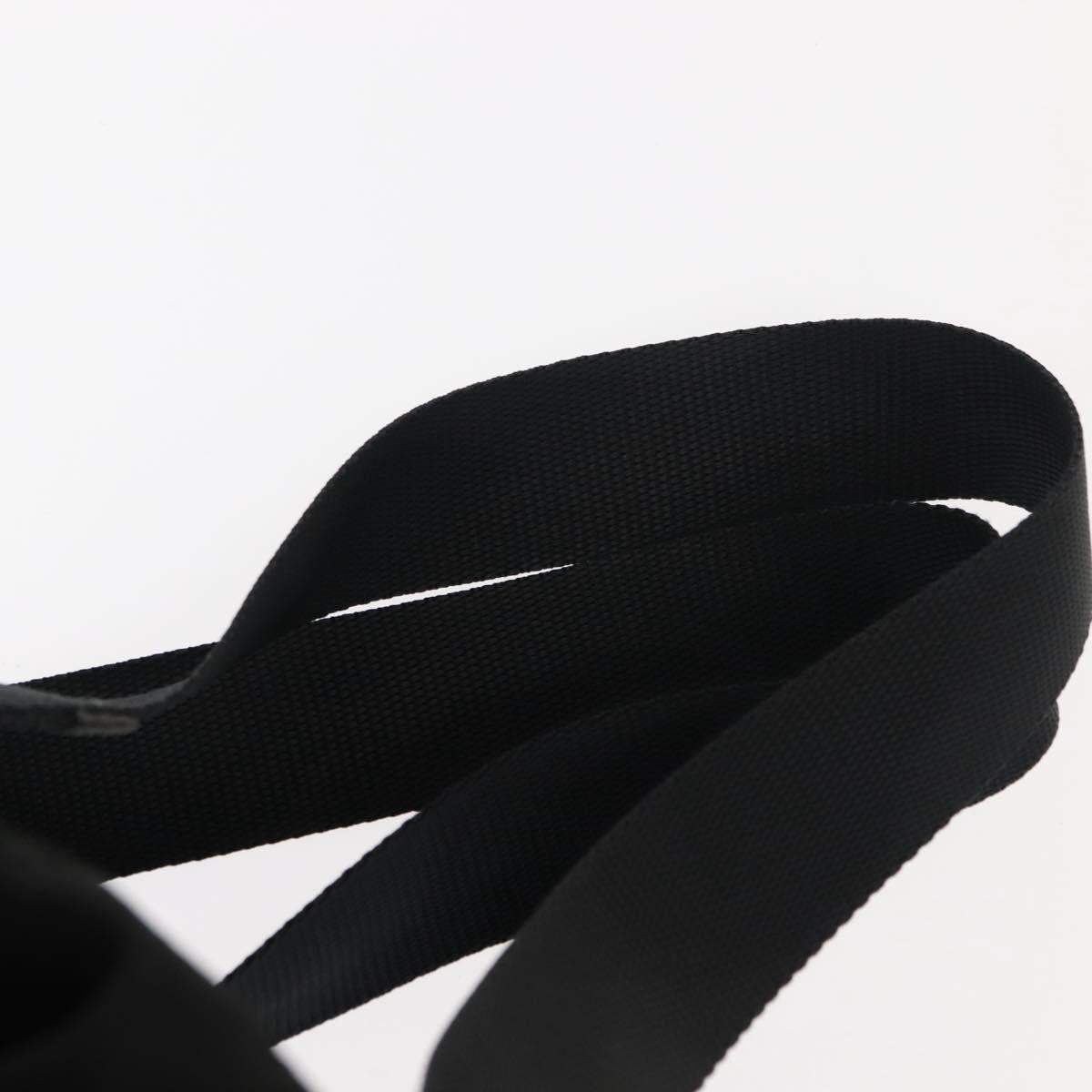 PRADA Backpack Nylon Black Silver Auth 121320