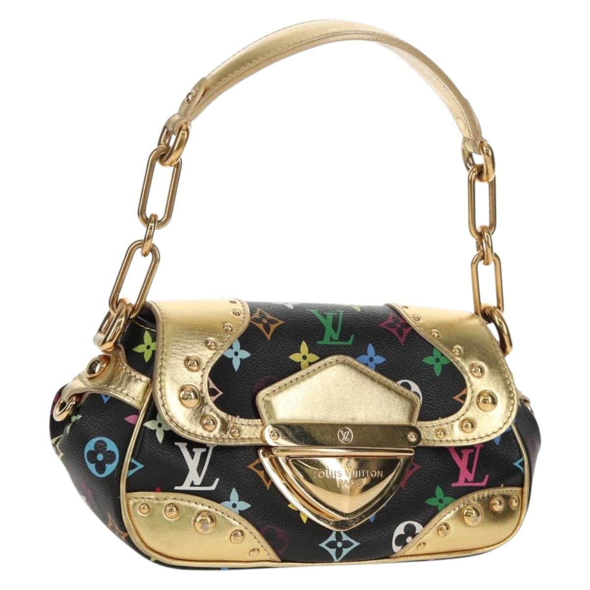 LOUIS VUITTON Monogram Multicolor Marilyn Shoulder Bag Black M40207 Auth 121326SAM