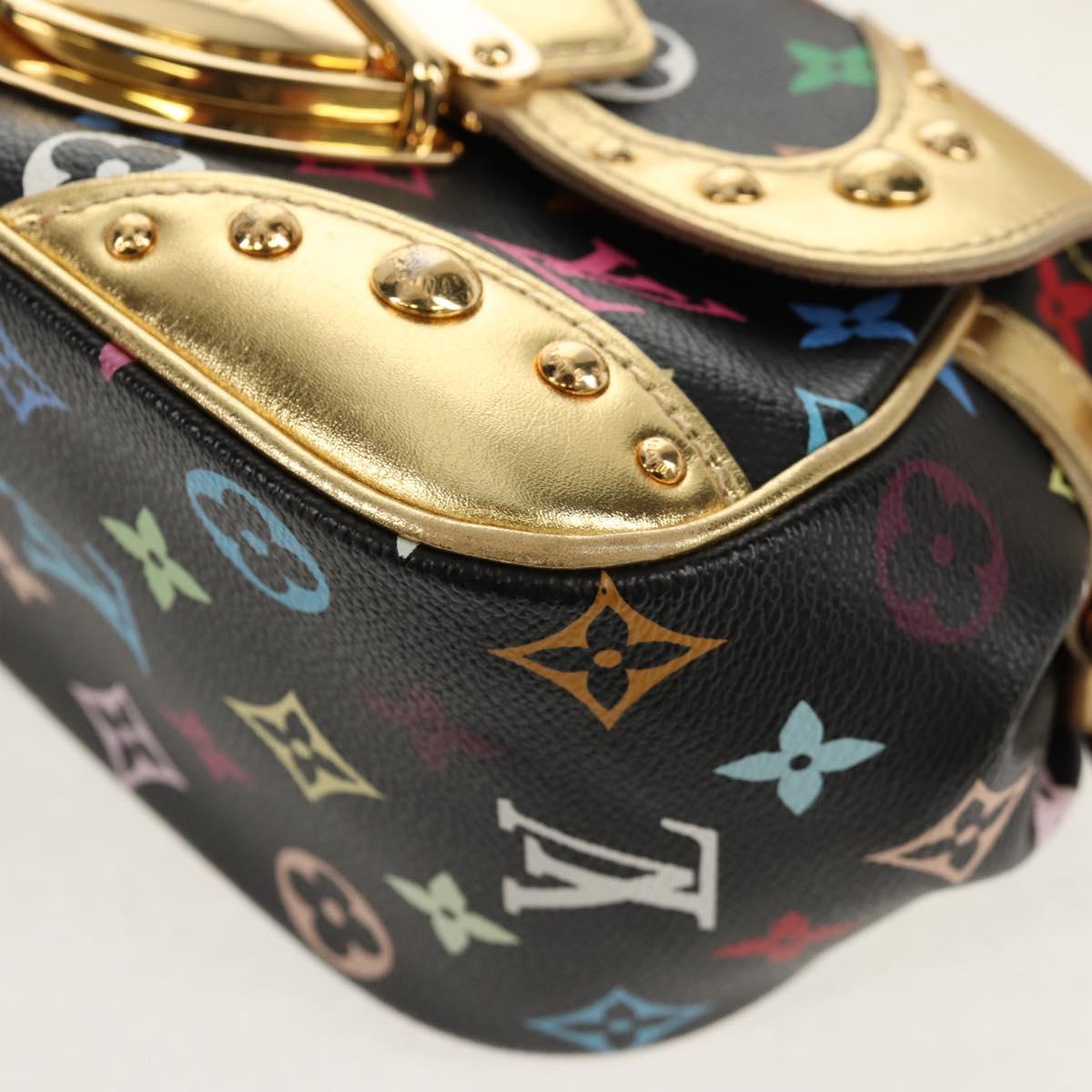 LOUIS VUITTON Monogram Multicolor Marilyn Shoulder Bag Black M40207 Auth 121326M