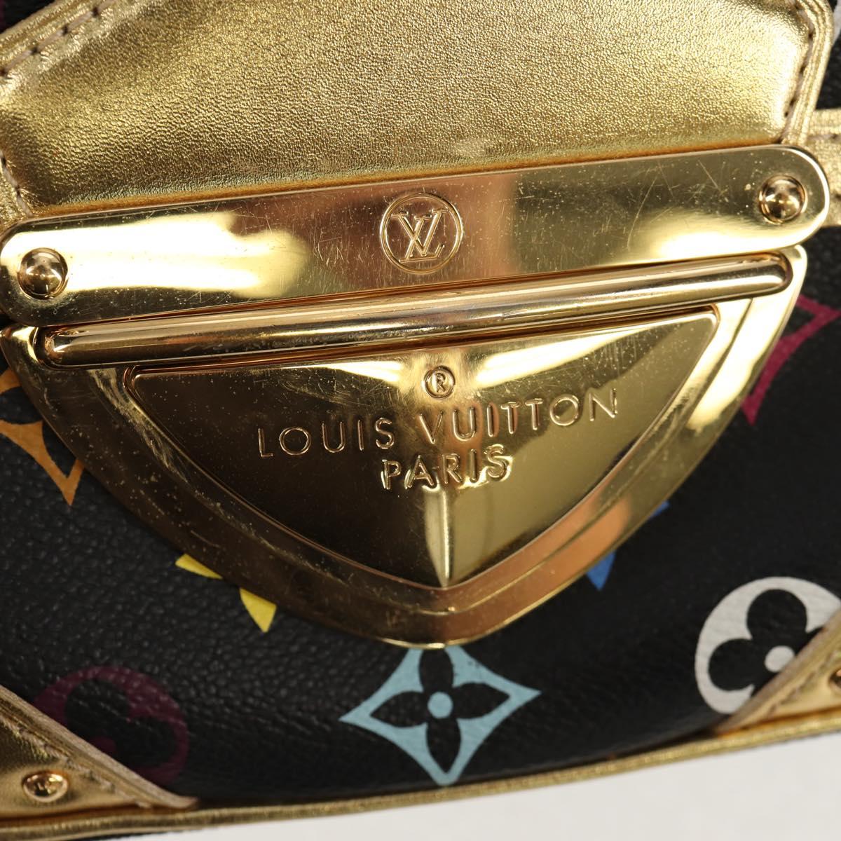 LOUIS VUITTON Monogram Multicolor Marilyn Shoulder Bag Black M40207 Auth 121326M