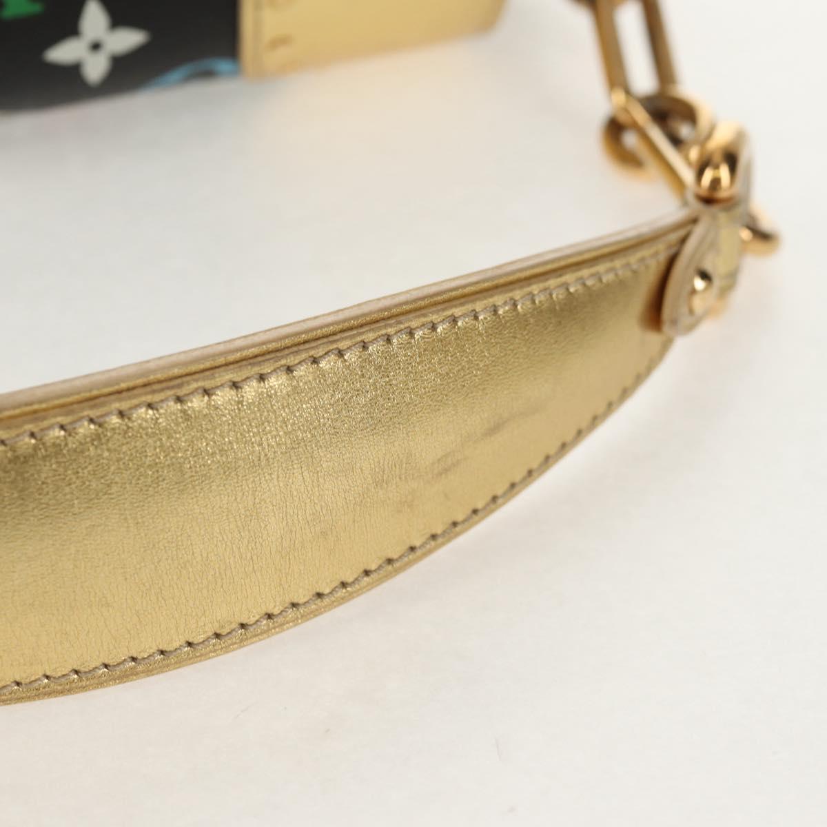 LOUIS VUITTON Monogram Multicolor Marilyn Shoulder Bag Black M40207 Auth 121326SAM