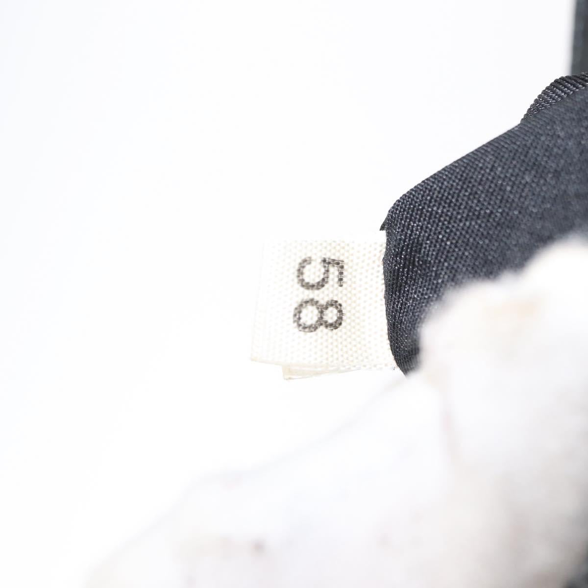 PRADA Backpack Leather Black Silver Auth 121332