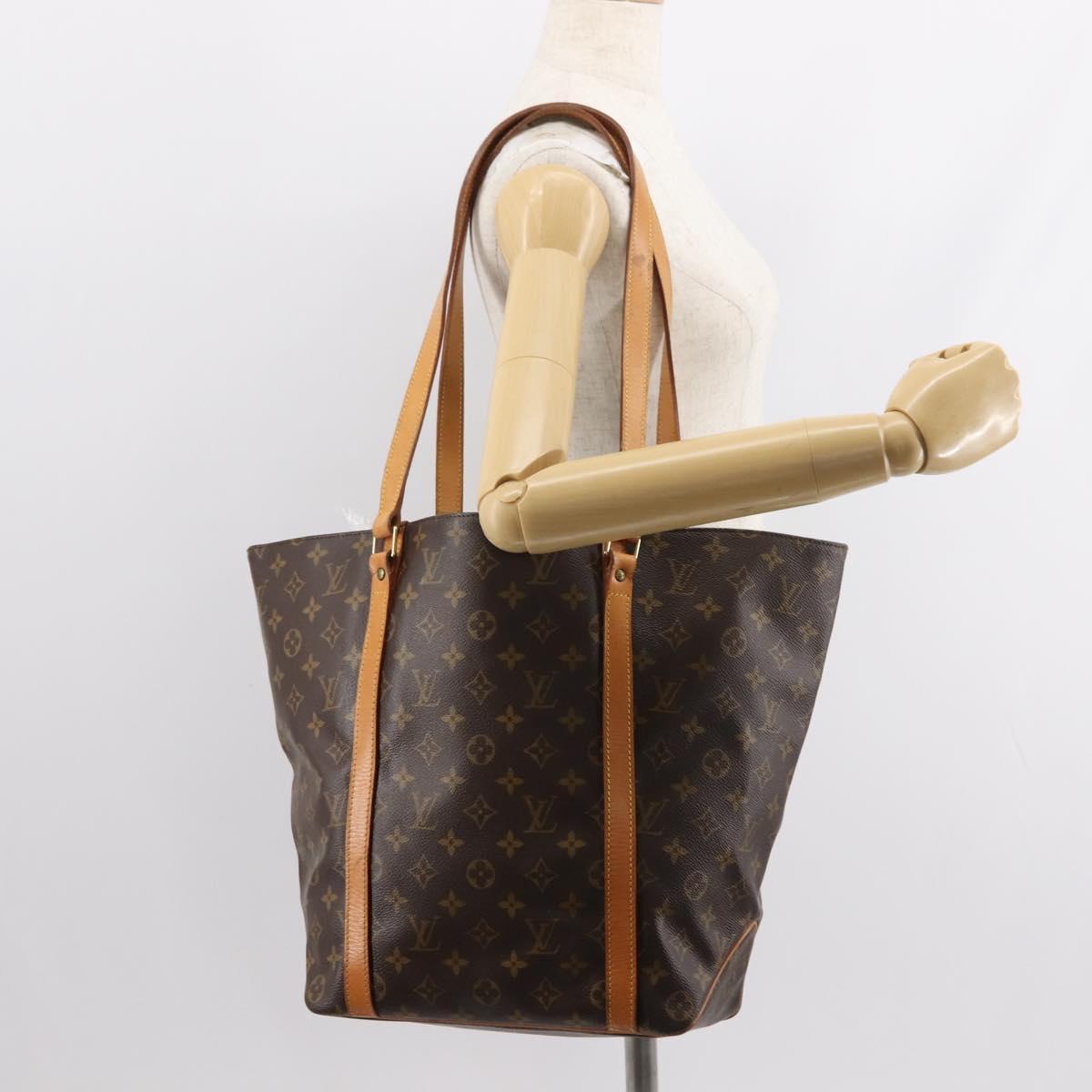 LOUIS VUITTON Monogram Sac Shopping Tote Bag M51108 LV Auth 121334