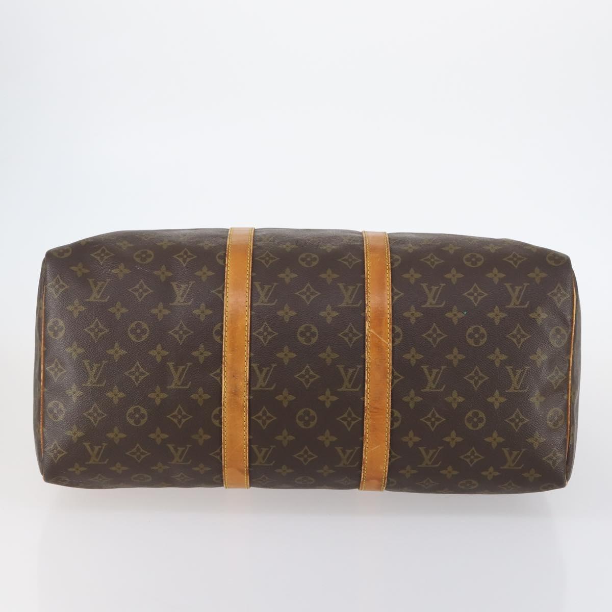 LOUIS VUITTON Monogram Keepall 50 Boston Bag M41426 LV Auth 121339
