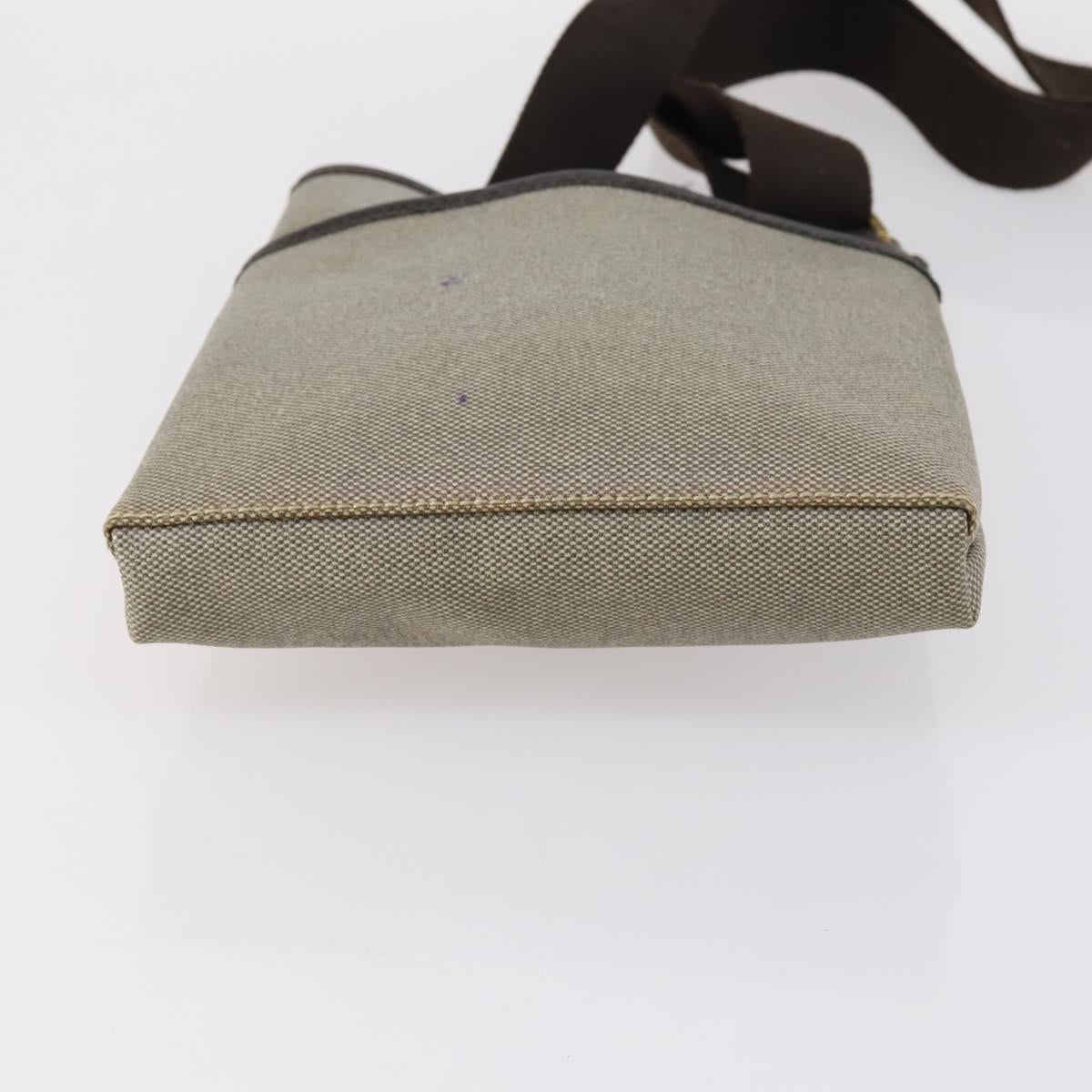 Salvatore Ferragamo Shoulder Bag PVC Nylon 2 Set Beige Black Auth 121346