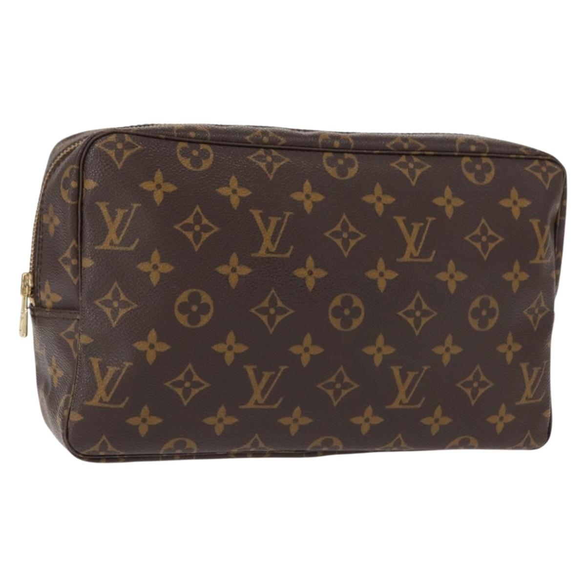 LOUIS VUITTON Monogram Trousse Toilette 28 Clutch Bag M47522 LV Auth 121351