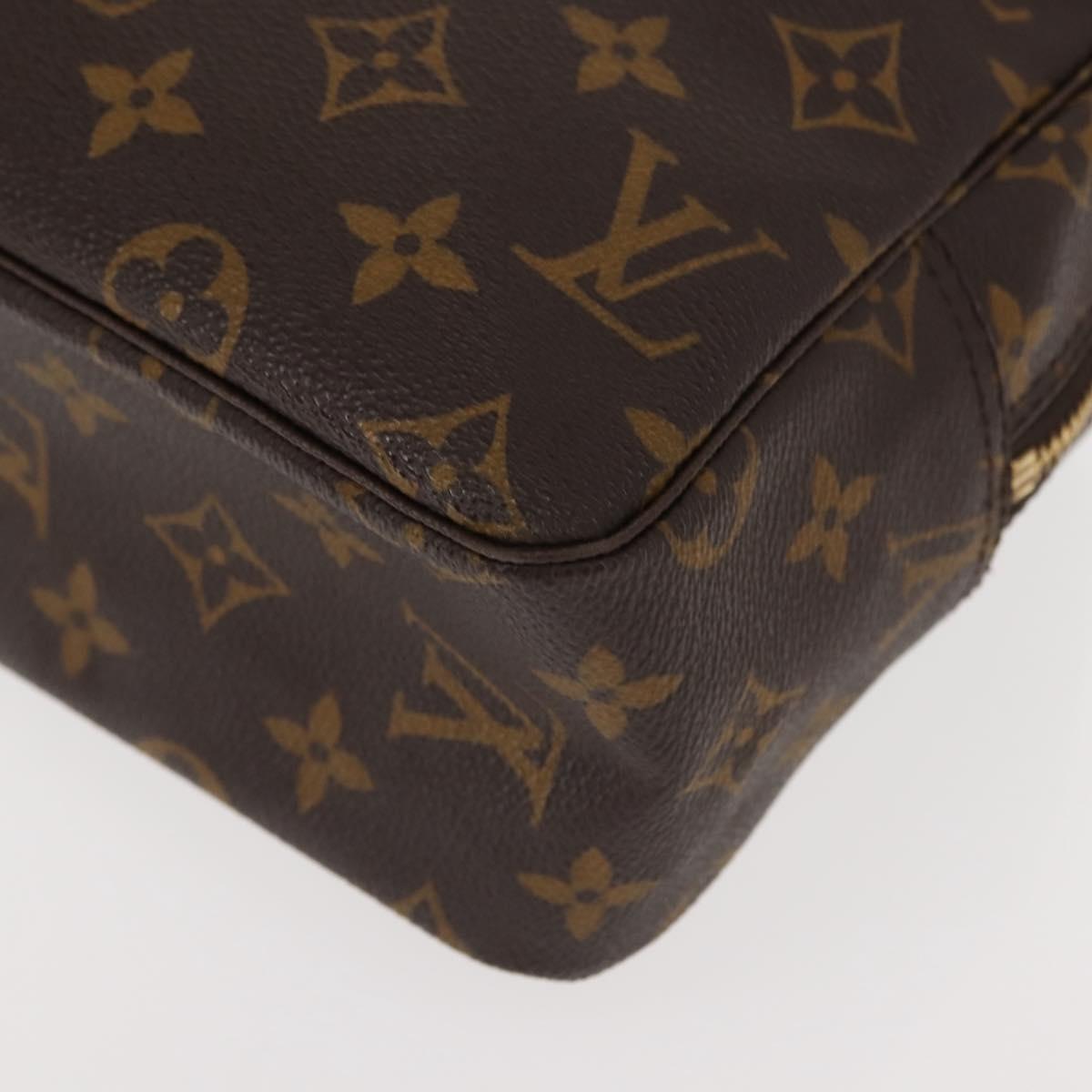 LOUIS VUITTON Monogram Trousse Toilette 28 Clutch Bag M47522 LV Auth 121351