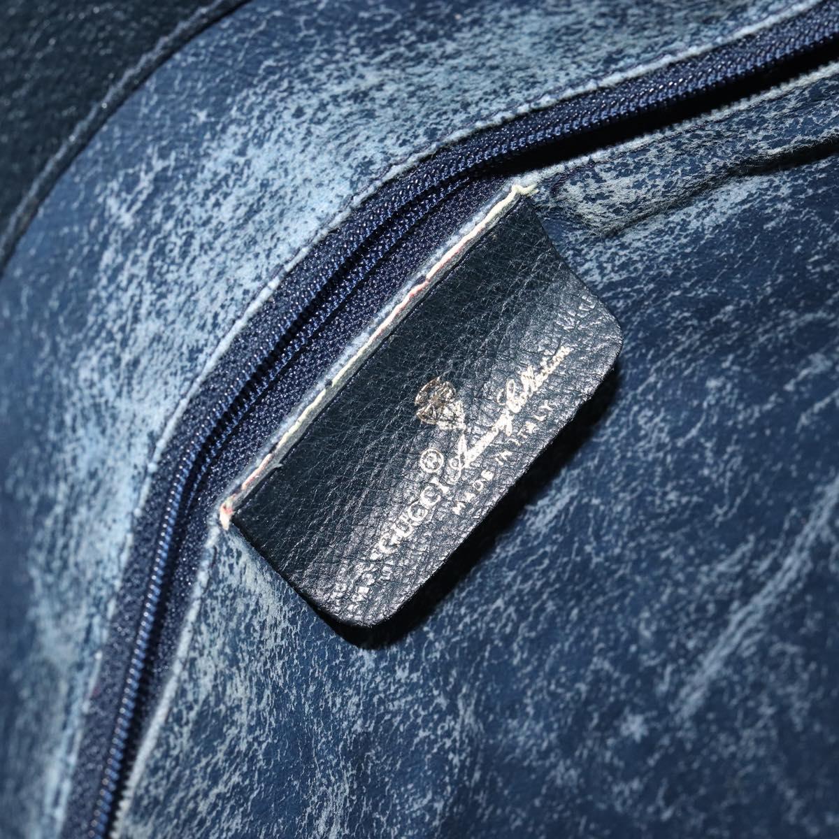GUCCI GG Supreme Clutch Bag PVC Navy 89 02 075 Auth 121367