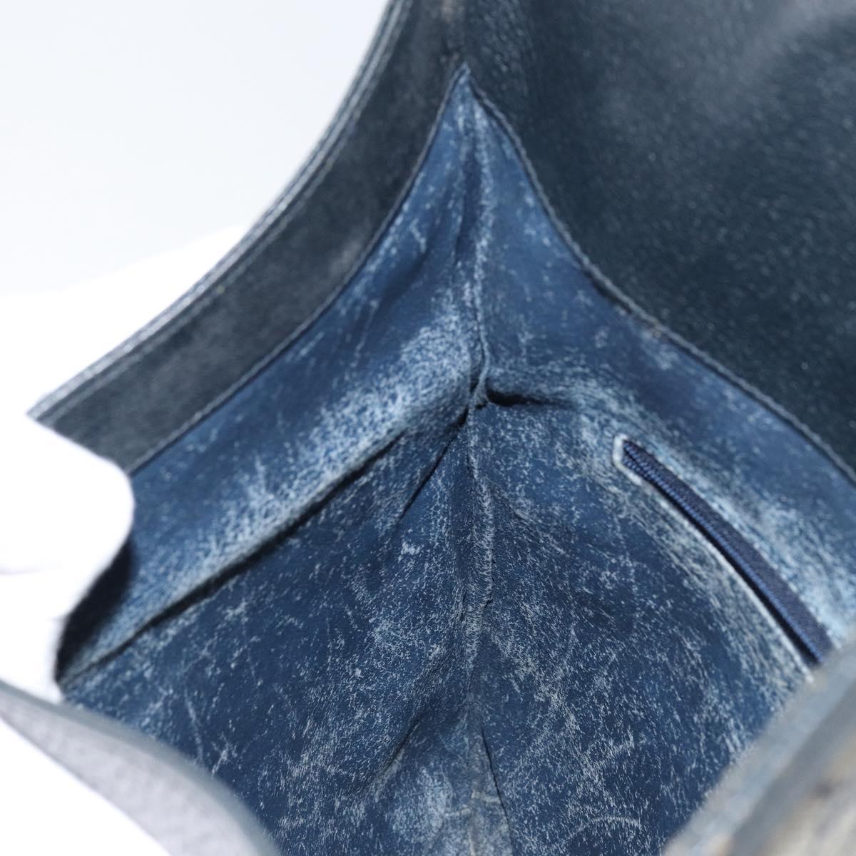 GUCCI GG Supreme Clutch Bag PVC Navy 89 02 075 Auth 121367