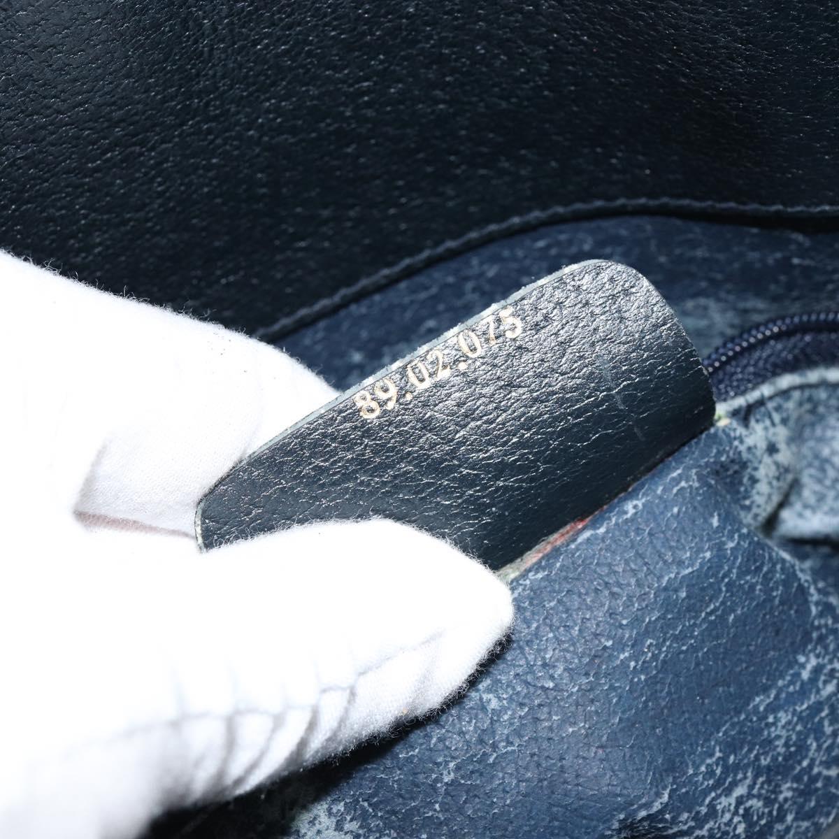 GUCCI GG Supreme Clutch Bag PVC Navy 89 02 075 Auth 121367