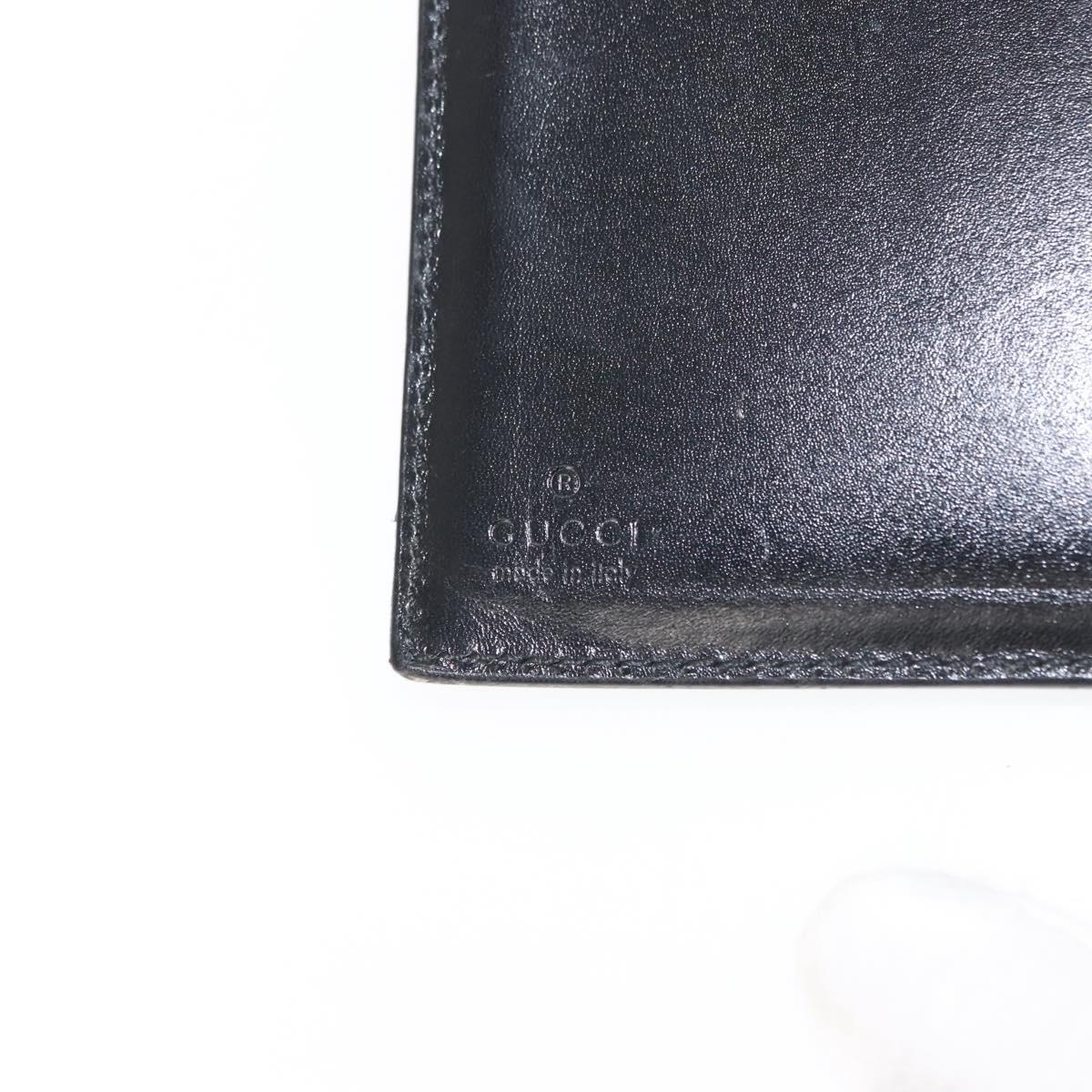 GUCCI Day Planner Cover Leather Black 031 2149 1015 Auth 121374