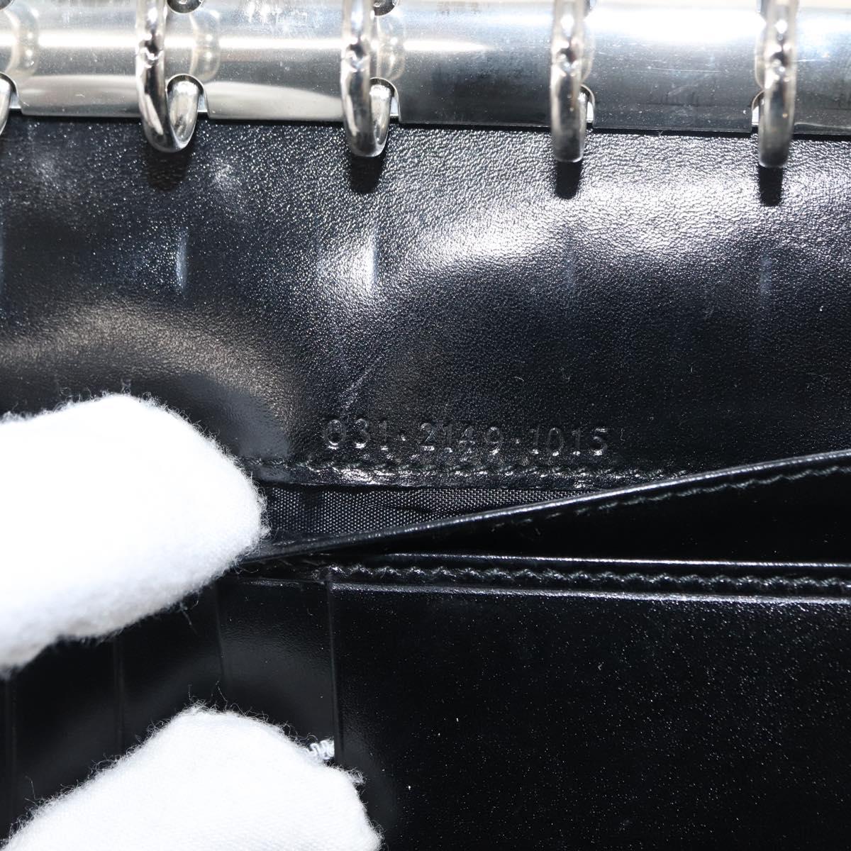 GUCCI Day Planner Cover Leather Black 031 2149 1015 Auth 121374