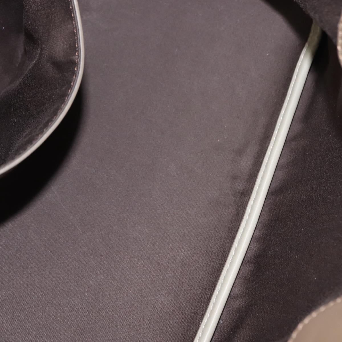 Chloe Bailey Hand Bag Leather 2way Gray Light Blue Auth 121377