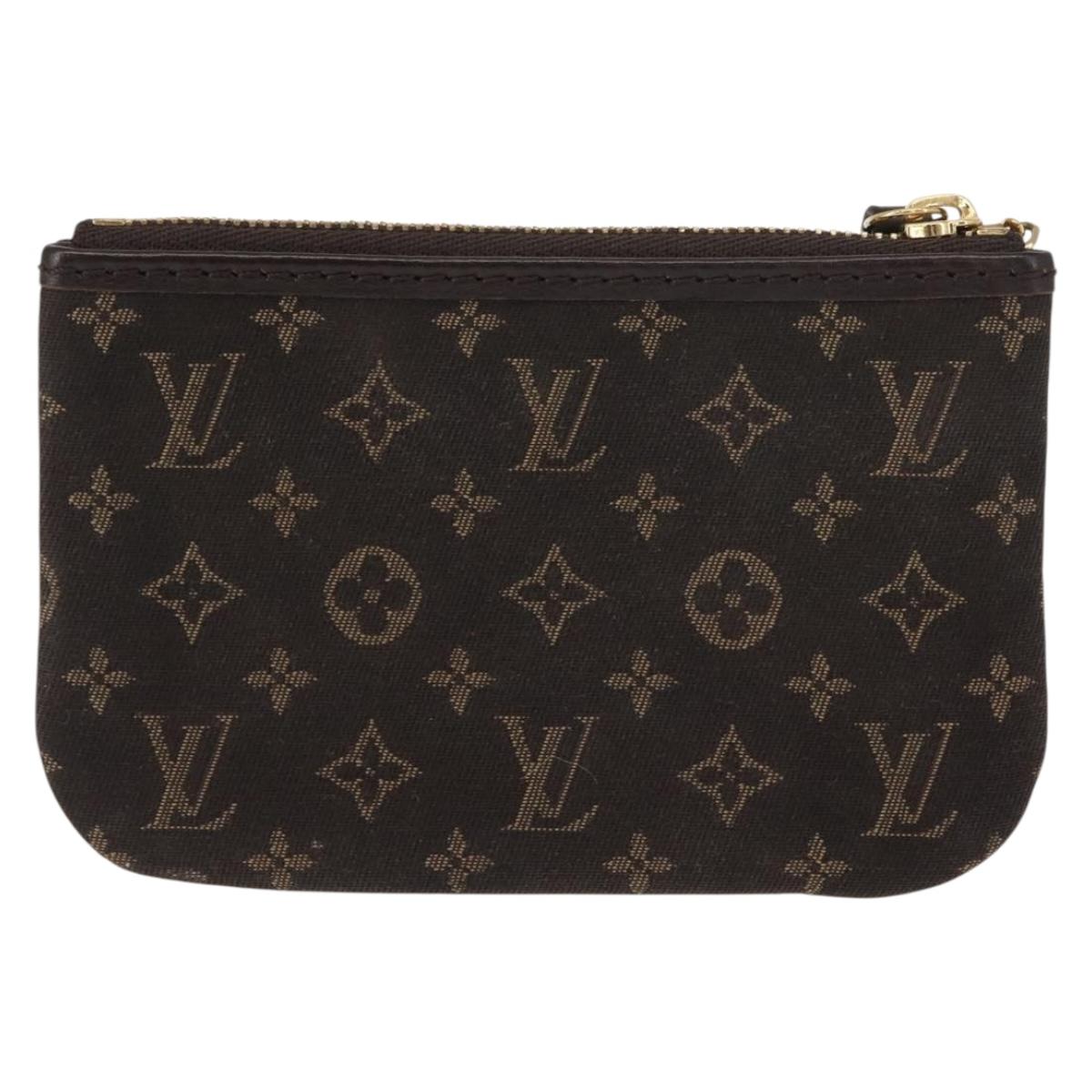 LOUIS VUITTON Monogram Idylle Pochette Cles Coin Purse Fuzan M62994 Auth 121382V