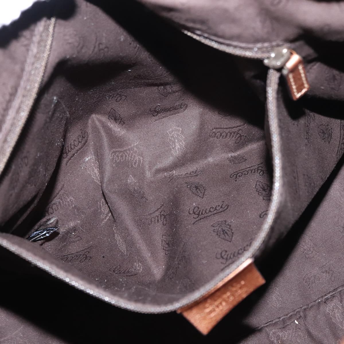 GUCCI GG Canvas Guccissima Bag Leather 2way Gold Metal brown 247902 Auth 121383