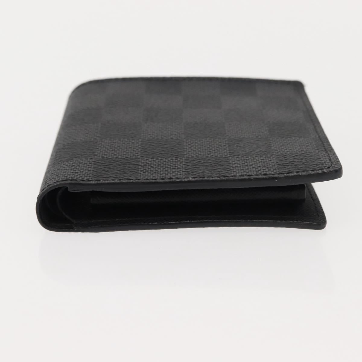 LOUIS VUITTON Damier Graphite PortefeuilleMarco Bifold N62664 LV Auth 121385V