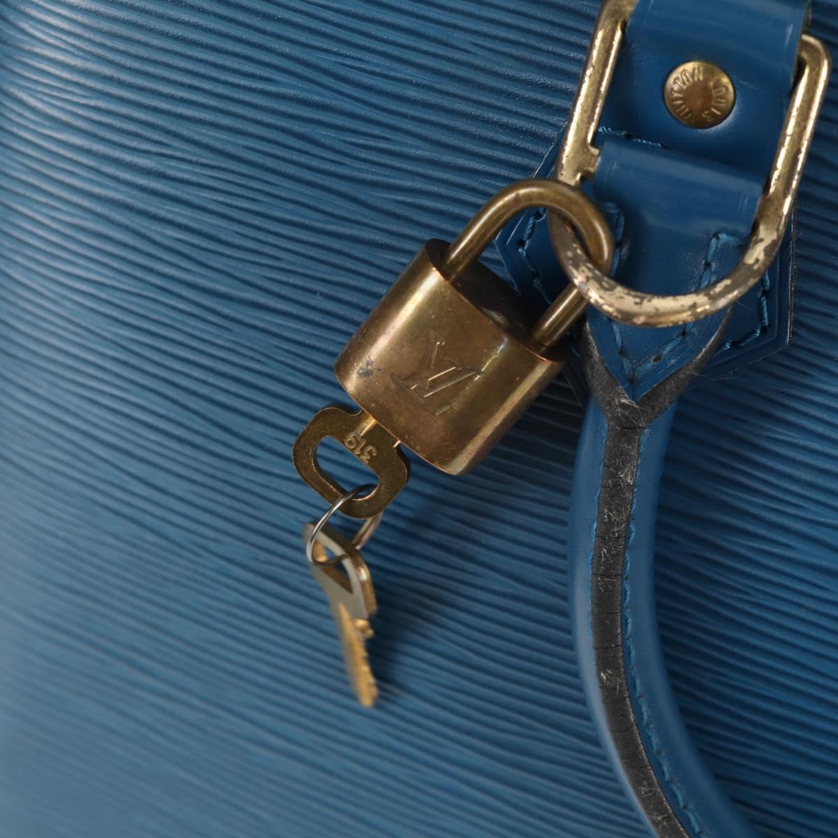 LOUIS VUITTON Epi Alma Hand Bag Toledo Blue M52145 LV Auth 121391V
