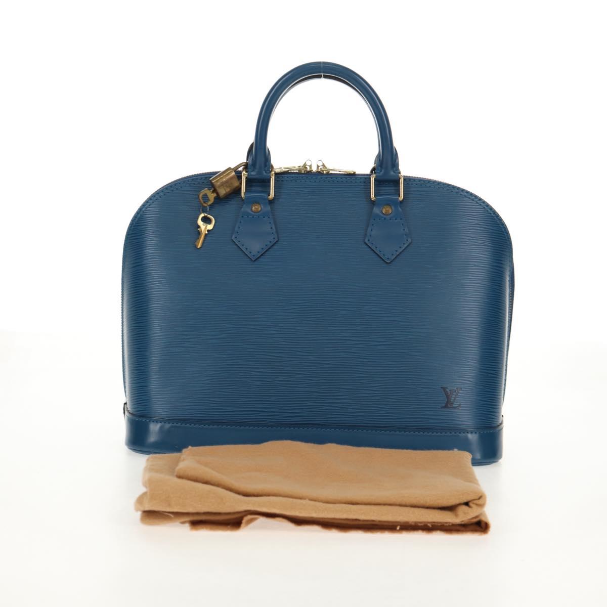 LOUIS VUITTON Epi Alma Hand Bag Toledo Blue M52145 LV Auth 121391V