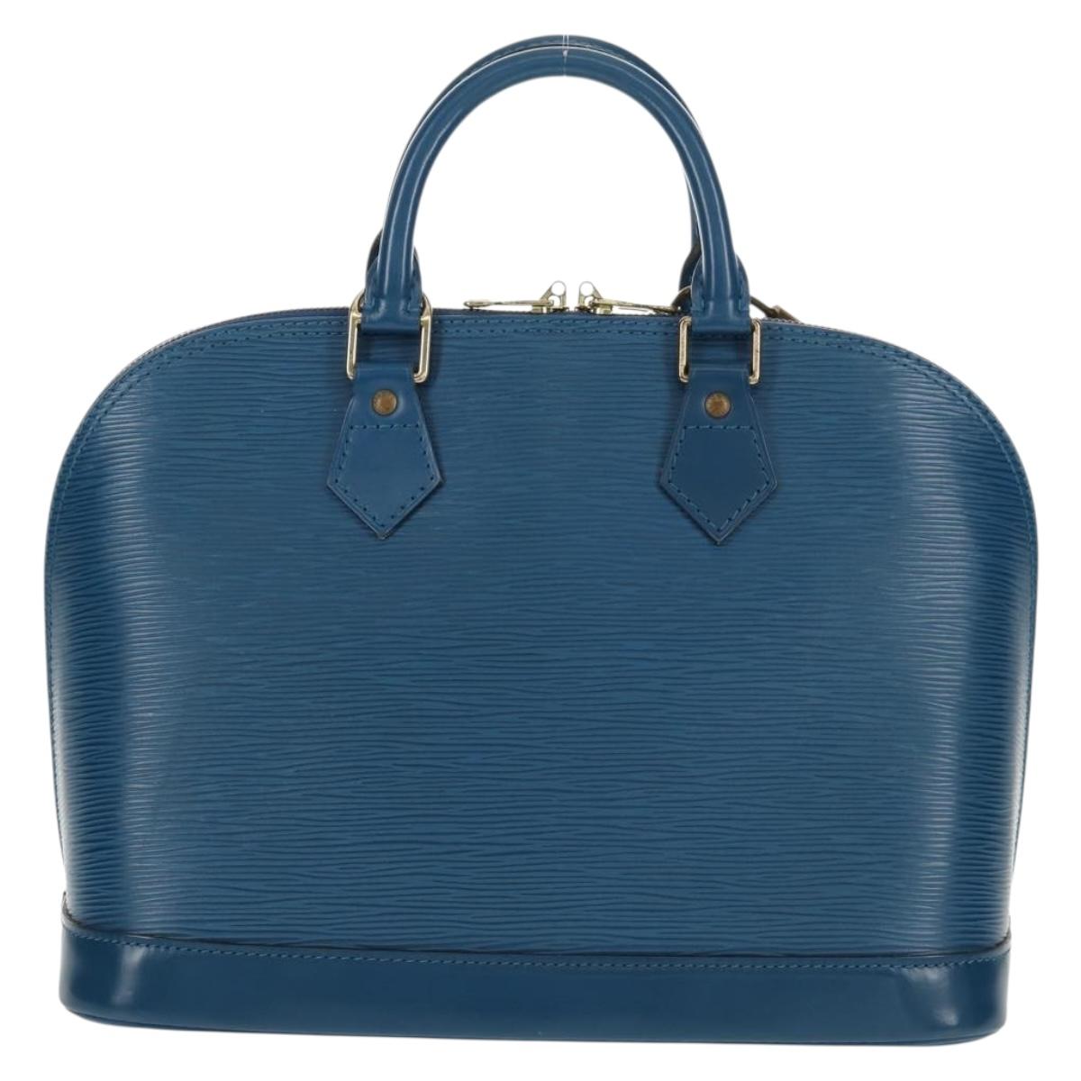 LOUIS VUITTON Epi Alma Hand Bag Toledo Blue M52145 LV Auth 121391V