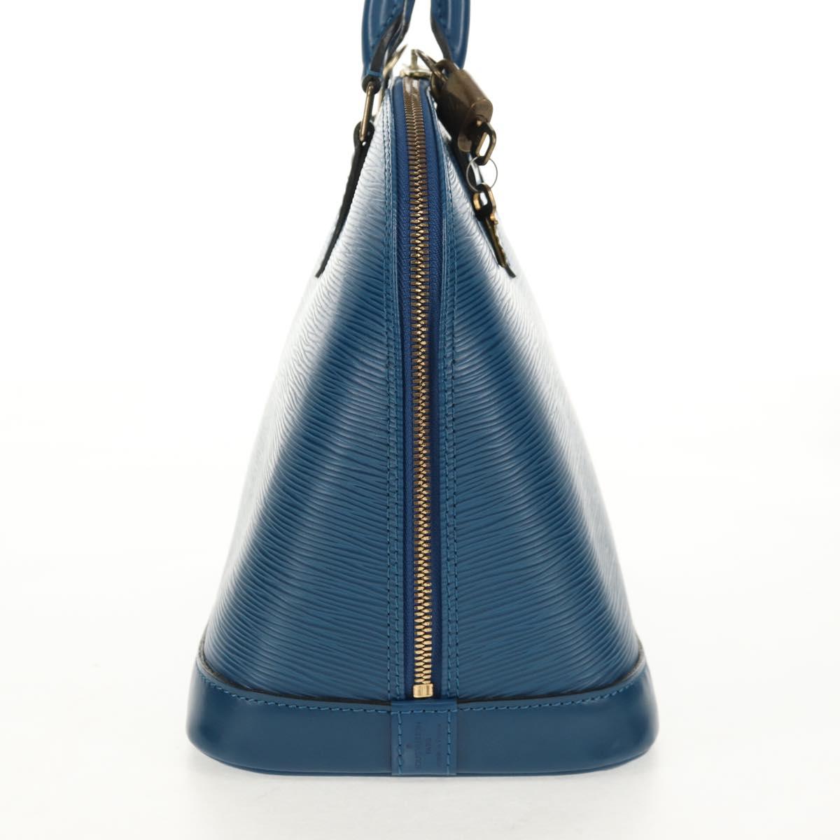 LOUIS VUITTON Epi Alma Hand Bag Toledo Blue M52145 LV Auth 121391V
