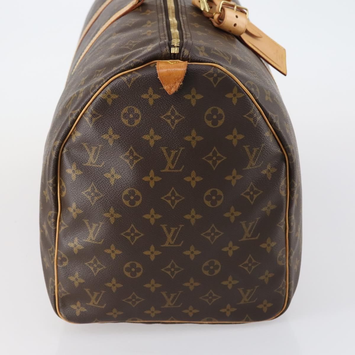 LOUIS VUITTON Monogram Keepall 55 Boston Bag M41424 LV Auth 121396