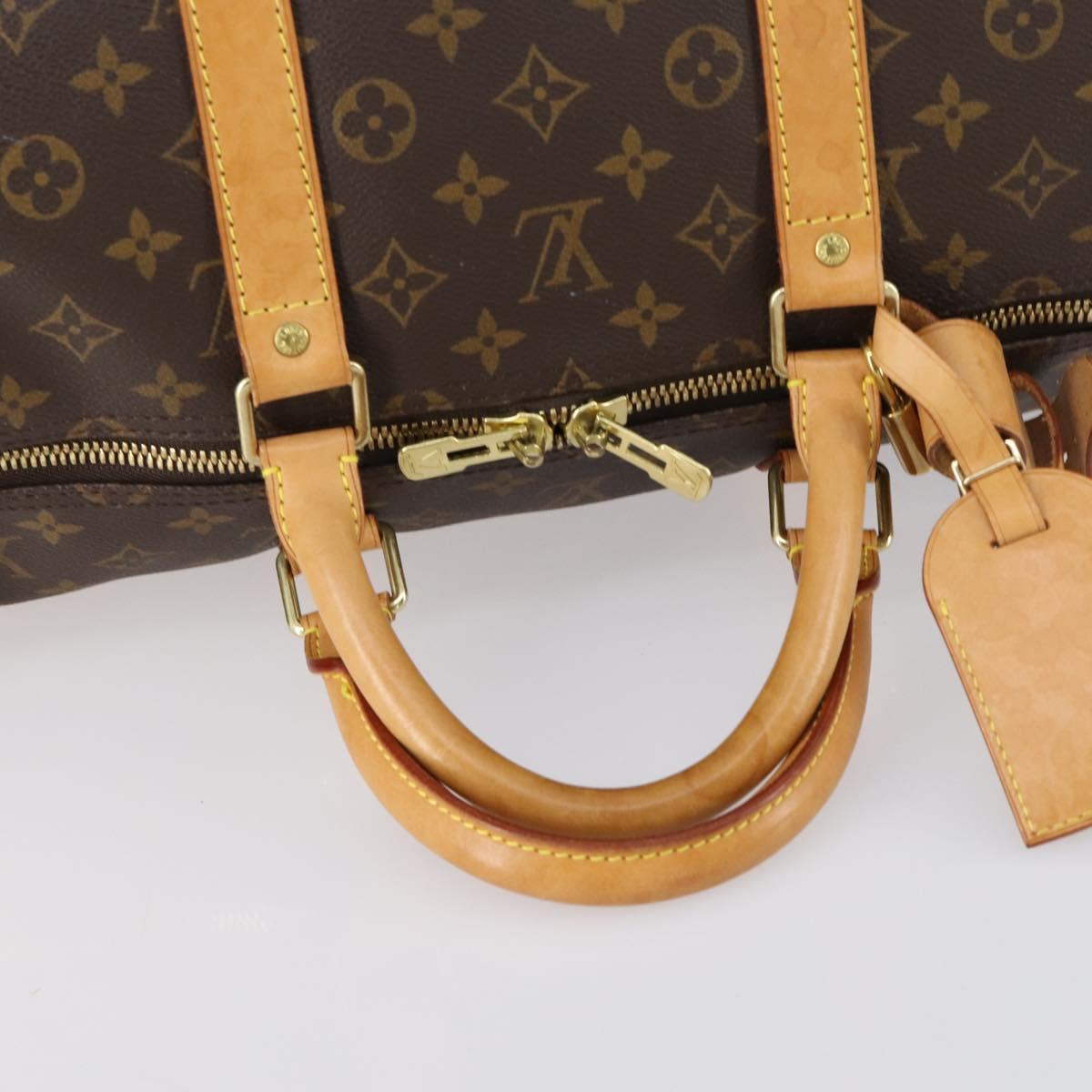 LOUIS VUITTON Monogram Keepall 55 Boston Bag M41424 LV Auth 121396