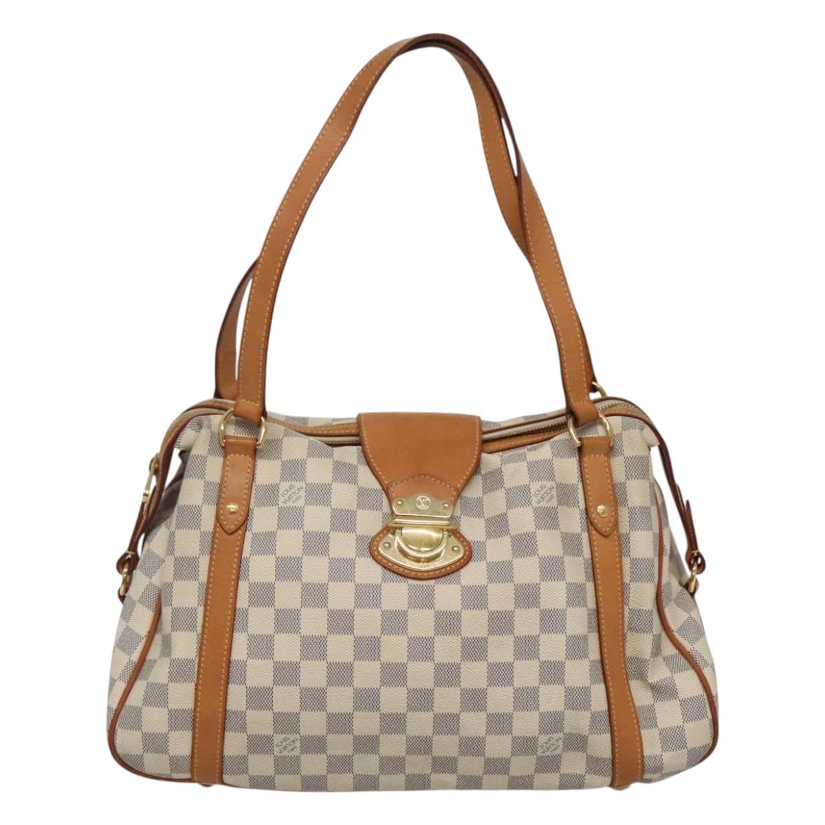LOUIS VUITTON Damier Azur Stresa PM Tote Bag M51188 LV Auth 121402