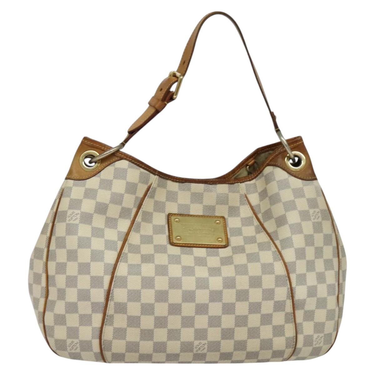 LOUIS VUITTON Damier Azur Galliera PM Shoulder Bag N55215 LV Auth 121403